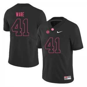 NCAA Men's Alabama Crimson Tide #41 Carson Ware Stitched College 2019 Nike Authentic Black Football Jersey ZX17K53OJ